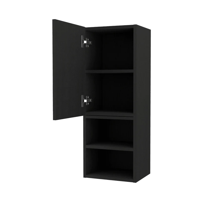 Set de 2 Gabinetes de Baño Oporto, Wengue, con Espacio para Guardar Objetos de Aseo Personal