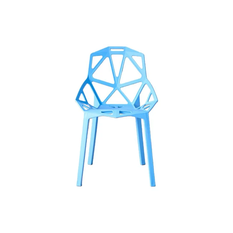 Set de 2 Sillas Roxy, Color Azul, con Espaldar y Diseño Moderno