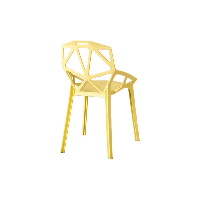 Set de 2 Sillas Roxy, Color Amarillo, con Espaldar y Diseño Moderno