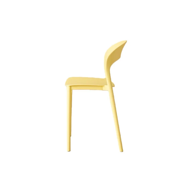 Set de 2 Sillas Patrick, Color Amarillo, con Espaldar y Diseño Moderno