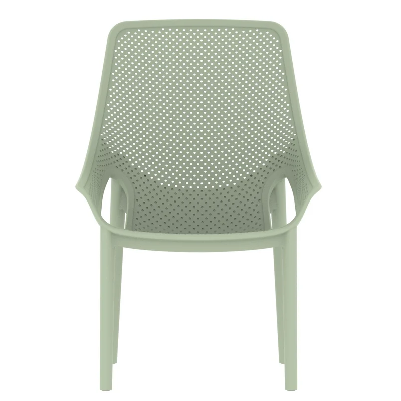Set de 4 Sillas Lounge Ibiza, Verdematcha, con Espaldar y Reposa Brazos