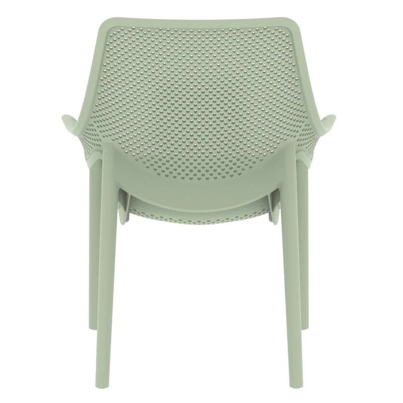 Set de 2 Sillas Lounge Ibiza, Verdematcha, con Espaldar y Reposa Brazos