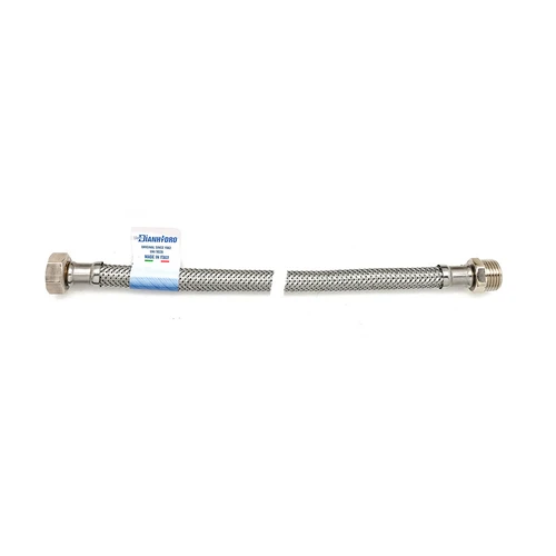 Flessibile inox modello normale cm. 25 dn10 ff 1/2 x 1/2