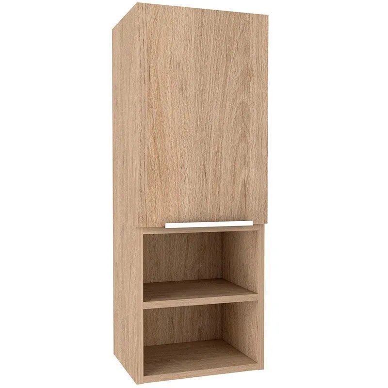 Set de 2 Gabinetes de Baño Ciro, Beige, con Puerta y Cuatro Entrepaños