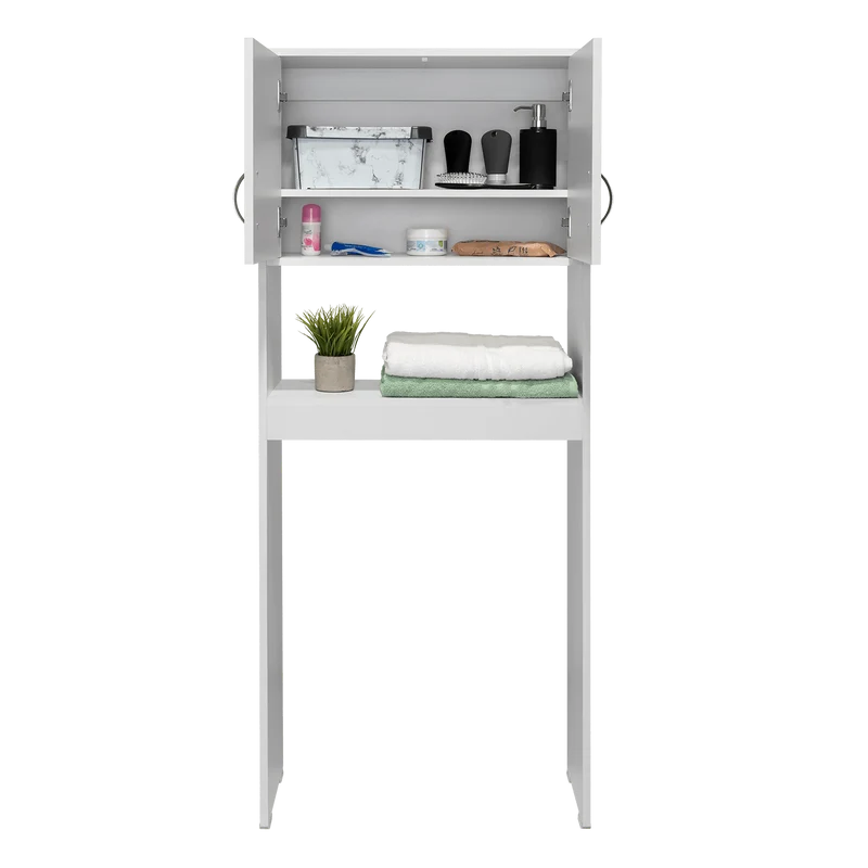 Set de 2 Gabinetes de Baño Bristol 25, Blanco, Ideal para Ahorrar Espacio