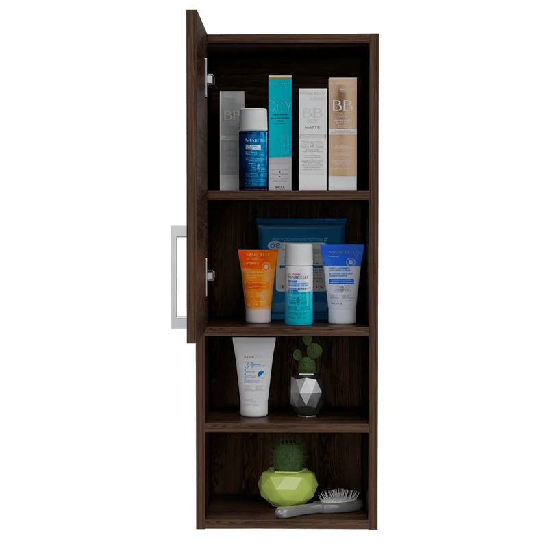 Set de 2 Gabinetes de Baño Apolis, Avellana, con Espacio para Guardar Objetos de Aseo Personal