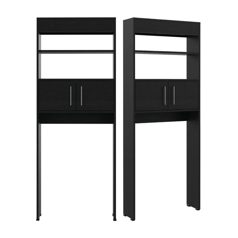 Set de 2 Gabinetes de Baño Madrid, Wengue, Ahorrador de Espacio