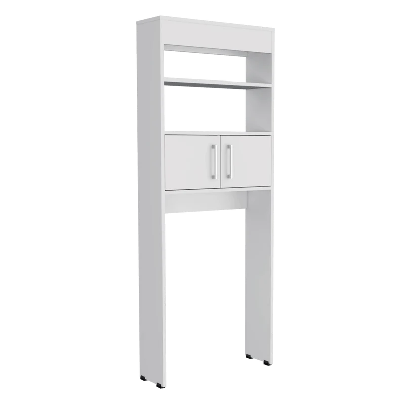 Set de 2 Gabinetes de Baño Madrid, Blanco, Ahorrador de Espacio