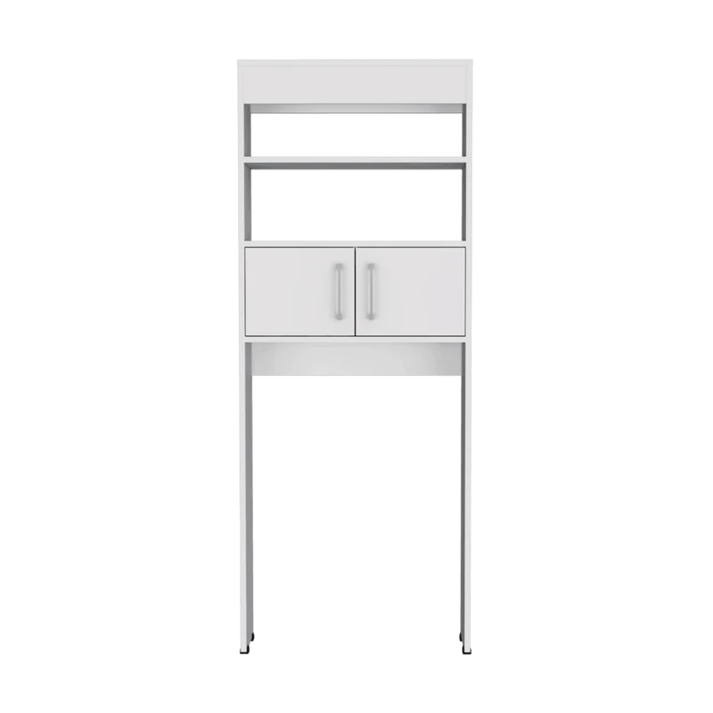 Set de 2 Gabinetes de Baño Madrid, Blanco, Ahorrador de Espacio