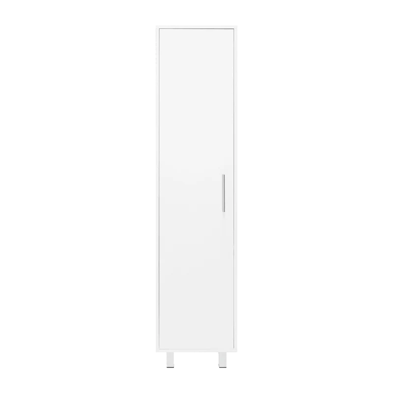 Mueble de Aseo Jalisco, Blanco, Gran Espacio para Almacenar Artículos de Aseo, con Colgadero de Escobas ZF