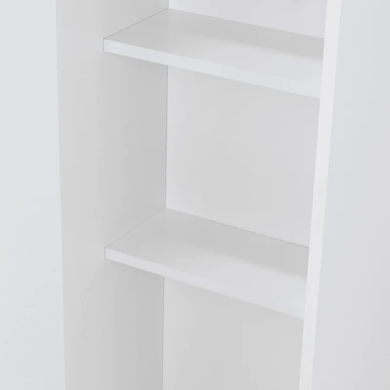 Mueble de Aseo Jalisco, Blanco, Gran Espacio para Almacenar Artículos de Aseo, con Colgadero de Escobas ZF