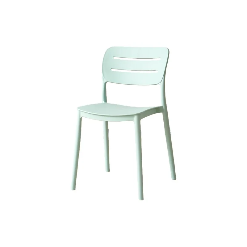 Set de 4 Sillas Harriman, Azul Claro, con Medio Espaldar y Diseño Minimalista