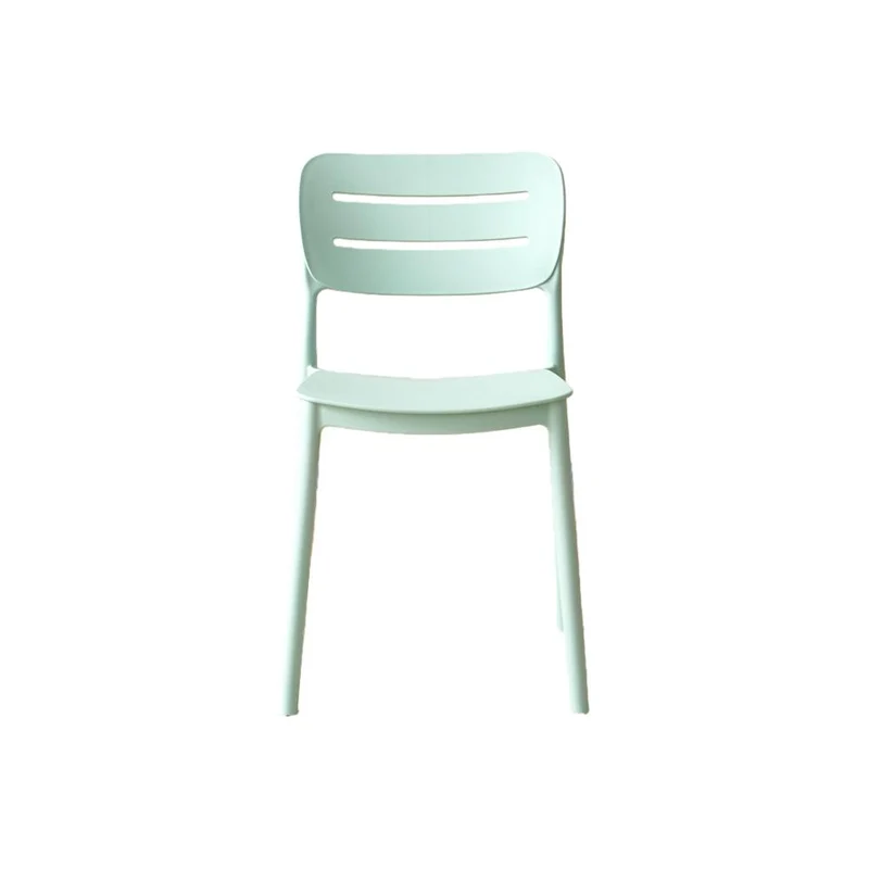 Set de 4 Sillas Harriman, Azul Claro, con Medio Espaldar y Diseño Minimalista