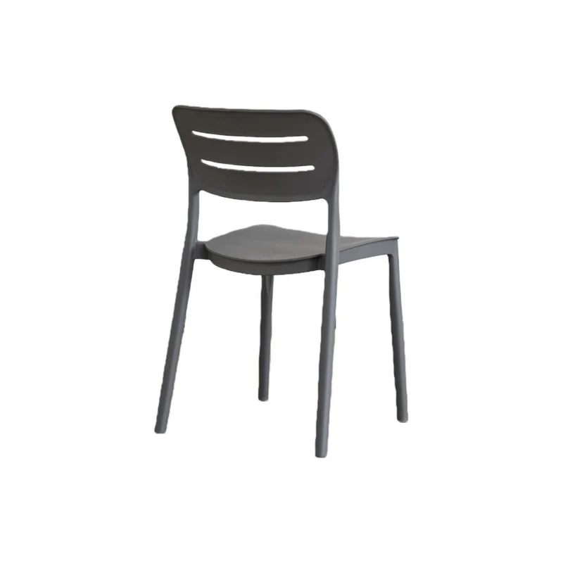 Set de 2 Sillas Harriman, Gris Oscuro, con Medio Espaldar y Diseño Minimalista