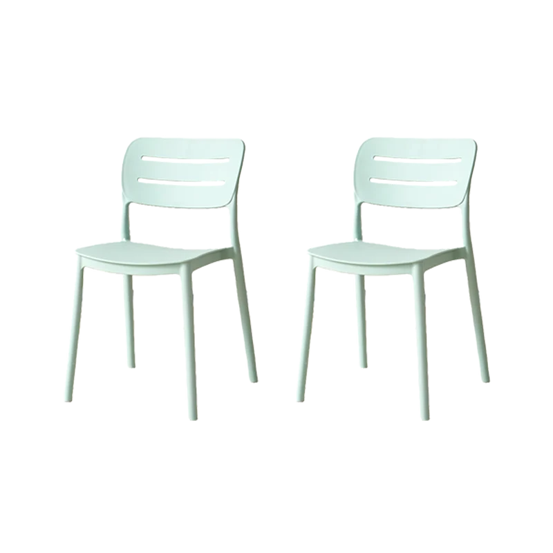 Set de 2 Sillas Harriman, Azul Claro , con Medio Espaldar y Diseño Minimalista