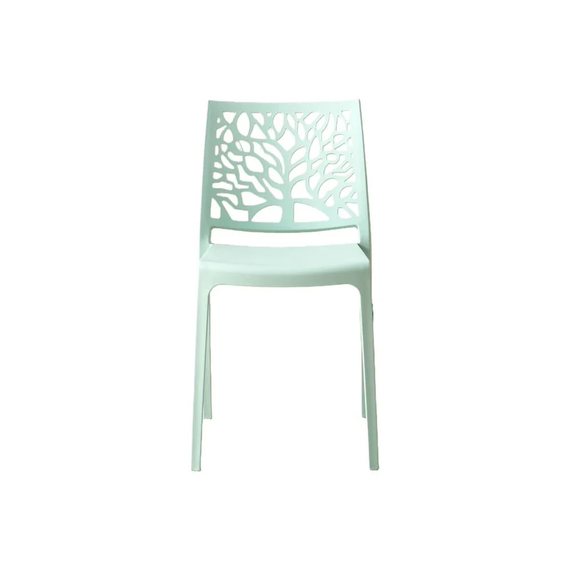 Set de 2 Sillas Harlem, Azul Claro, con Espaldar en Forma de Árbol y Diseño Minimalista
