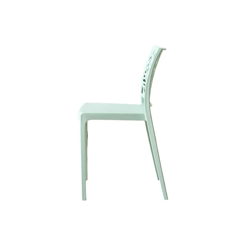 Set de 2 Sillas Harlem, Azul Claro, con Espaldar en Forma de Árbol y Diseño Minimalista