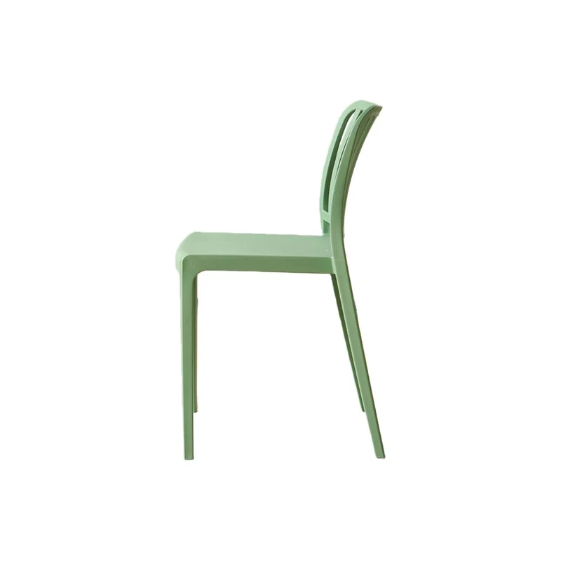 Set de 4 Sillas Brooklyn, Verde, con Espaldar en Rayas y Diseño Minimalista