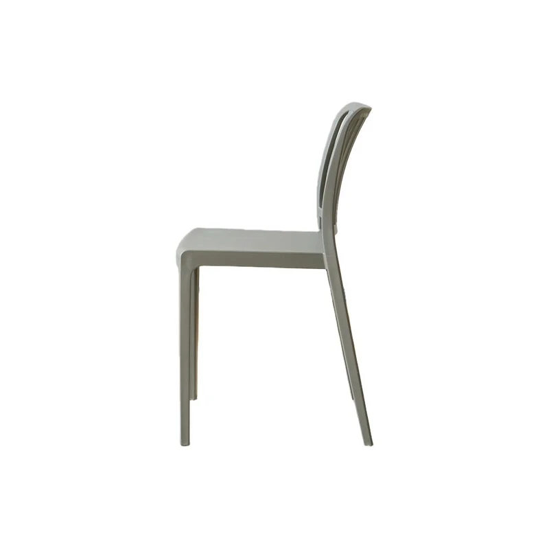 Set de 2 Sillas Brooklyn, Gris Oscuro, con Espaldar en Rayas y Diseño Minimalista