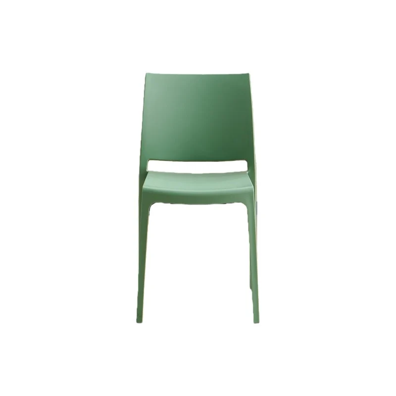 Set de 2 Sillas Soho, Verde, con Espaldar Cerrado y Diseño Minimalista