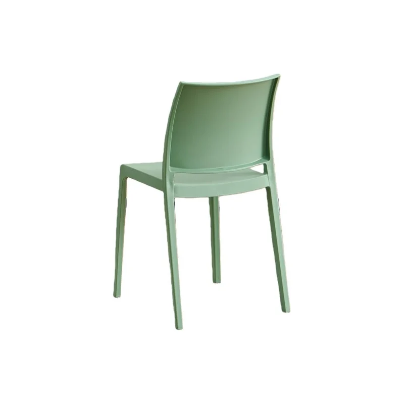Set de 2 Sillas Soho, Verde, con Espaldar Cerrado y Diseño Minimalista