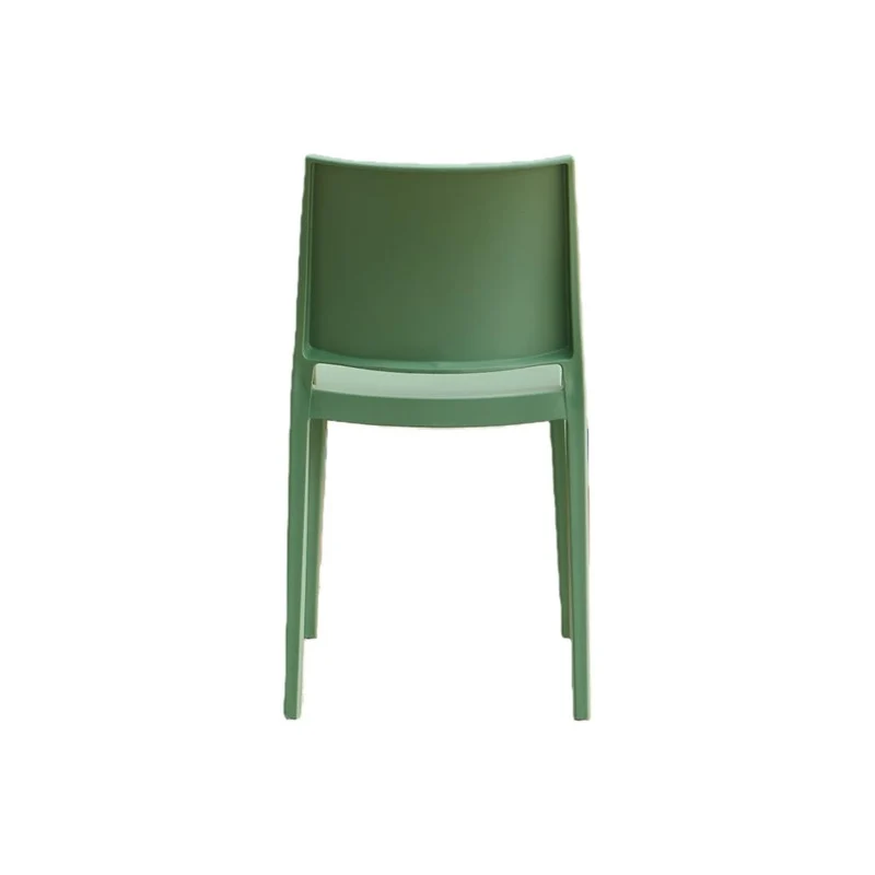 Set de 2 Sillas Soho, Verde, con Espaldar Cerrado y Diseño Minimalista