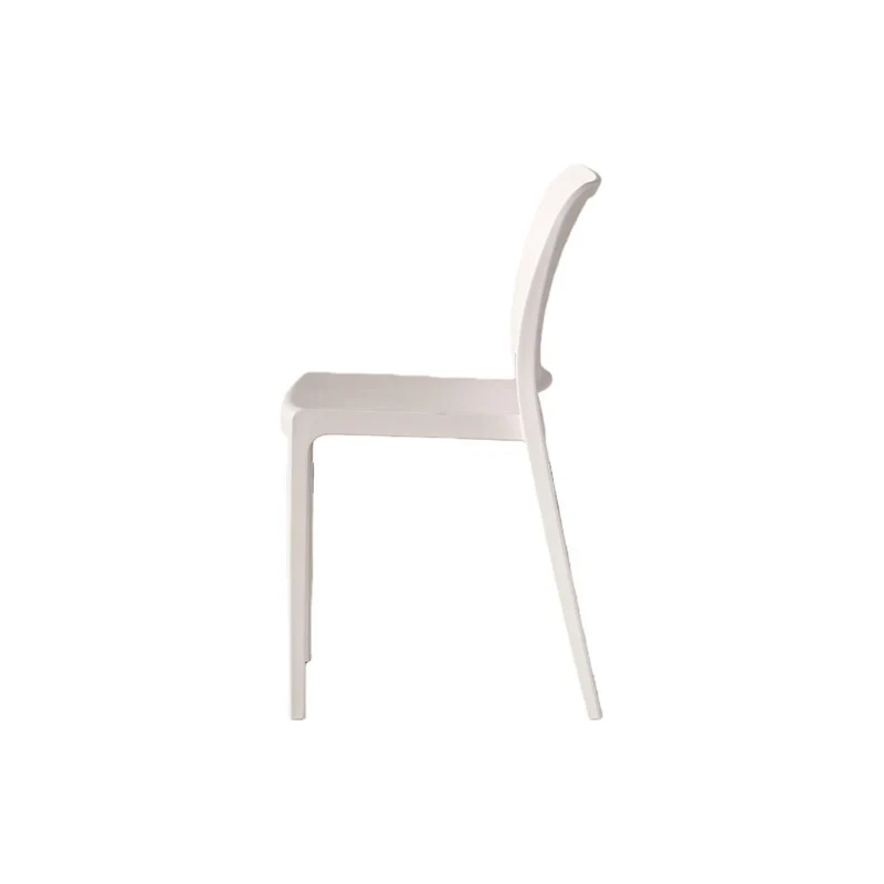Set de 2 Sillas Triveca, Blanco, con Espaldar Cerrado y Diseño Minimalista