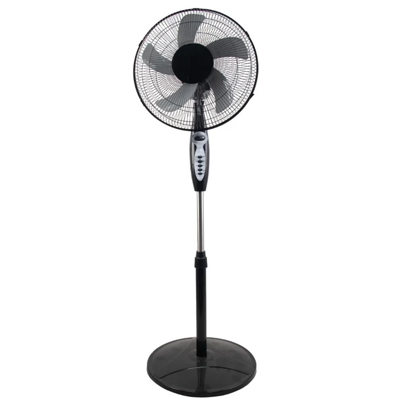 Ventilador Savoy 16, Negro, con temporizador y 3 Velocidades, Incluye Control Remoto
