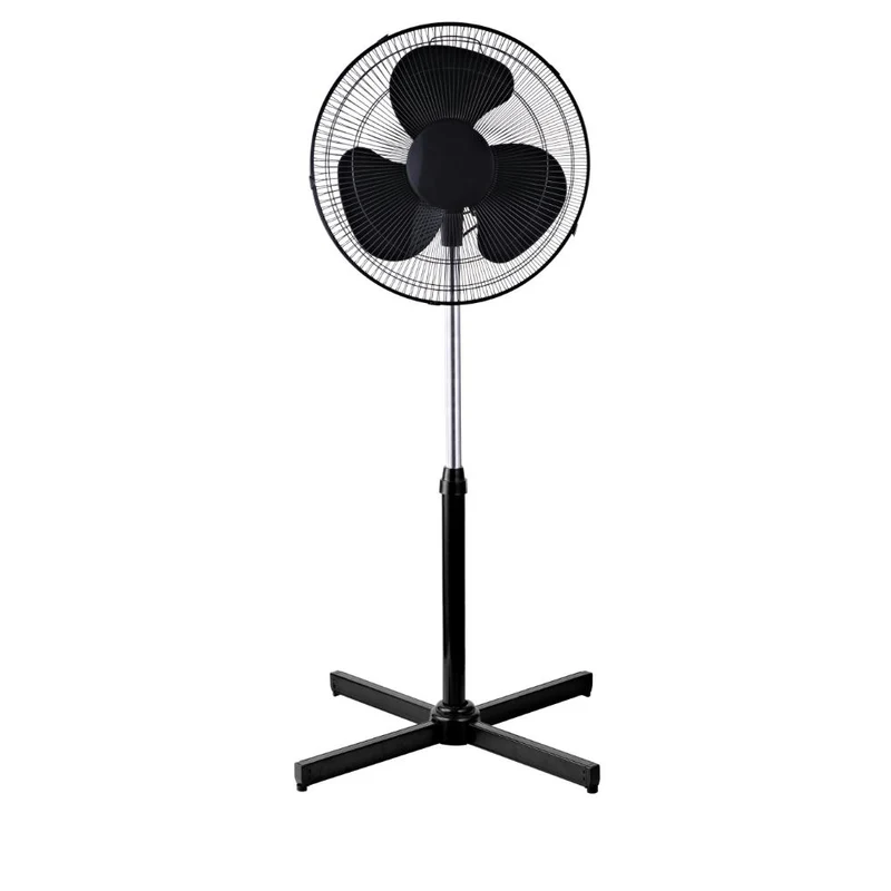 Ventilador Vertex 16, Negro, con Base en cruz, 3 Velocidades y 3 Aspas