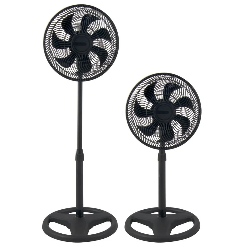 Ventilador Astor 14, Negro, Con 3 velocidades y 2 en 1