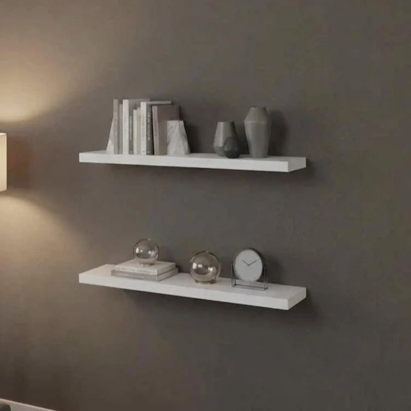 Repisa Flotante Aura X2, Kronos Blanco, con Diseño Minimalista ZF