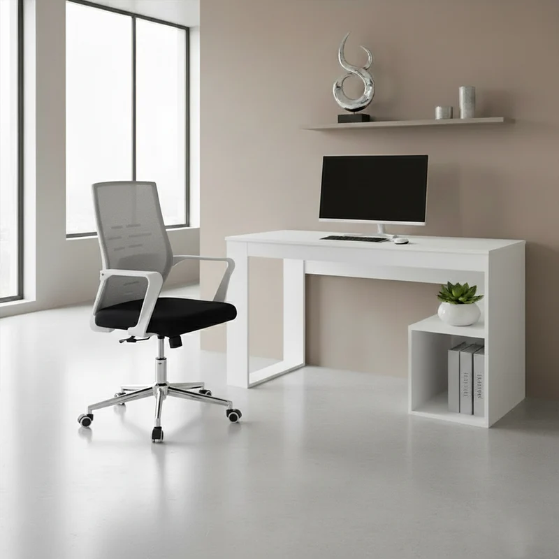 Combo para Oficina Kety, Incluye Escritorio y Silla de Escritorio