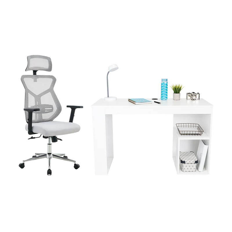 Combo para Oficina Plus, Incluye Escritorio y Silla de Escritorio