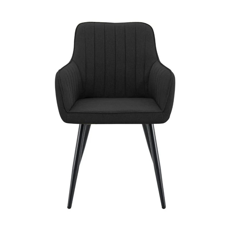 Set de 4 Sillas Neo, Color Negro, con Espaldar y Diseño Moderno