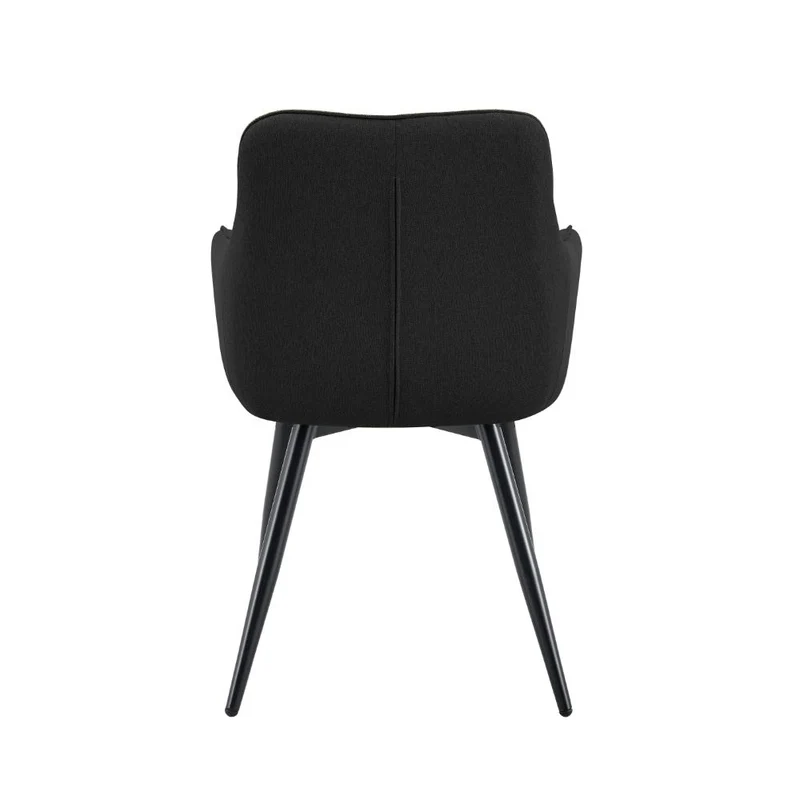 Set de 4 Sillas Neo, Color Negro, con Espaldar y Diseño Moderno