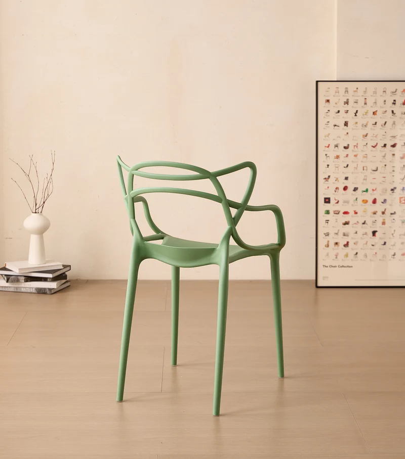 Set de 2 Sillas Palermo, Color Verde, con Espaldar y Diseño Moderno