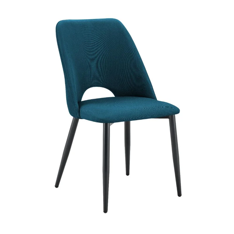 Set de 4 Sillas Urban, Color Azul, con Espaldar y Diseño Moderno