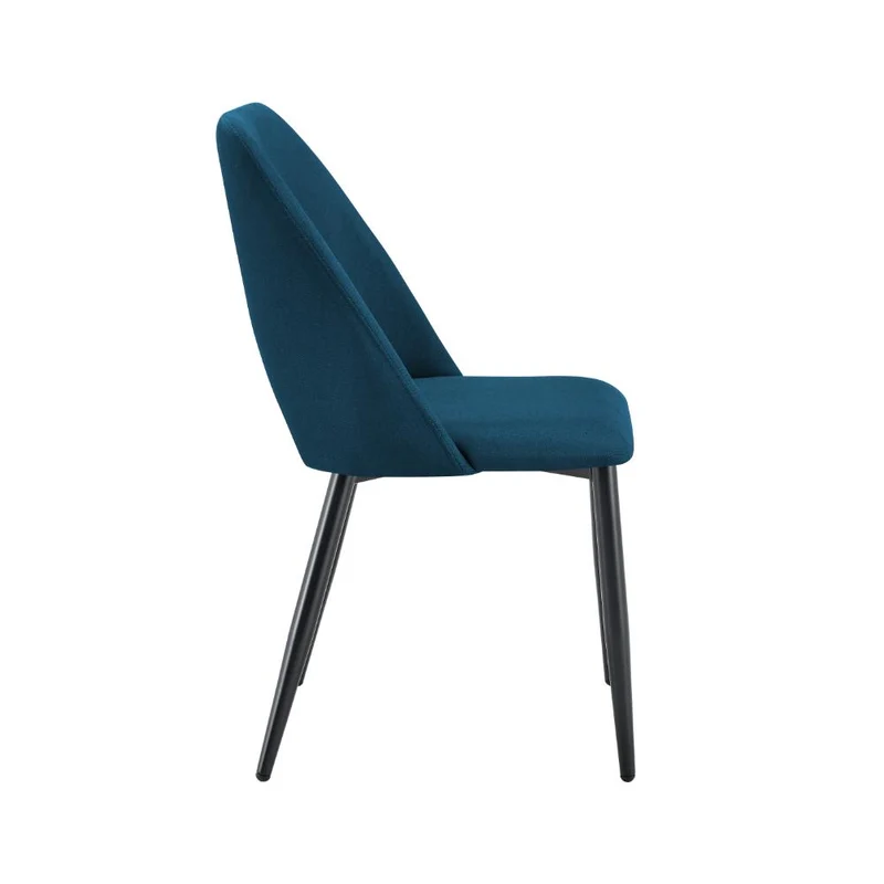 Set de 4 Sillas Urban, Color Azul, con Espaldar y Diseño Moderno