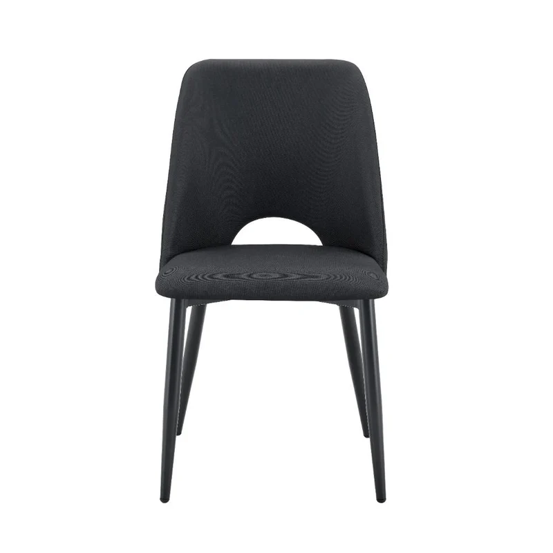 Set de 4 Sillas Urban, Color Negro, con Espaldar y Diseño Moderno