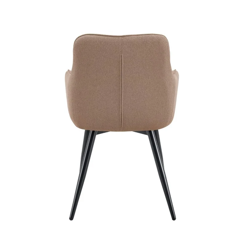 Set de 4 Sillas Neo, Color Marrón Oscuro, con Espaldar y Diseño Moderno