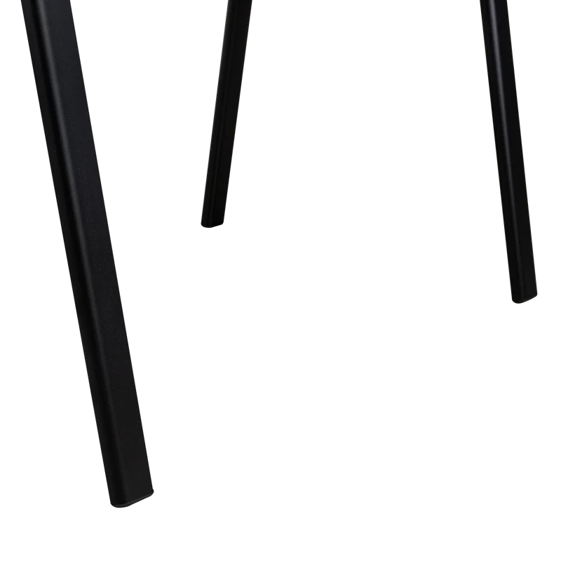 Set de 2 Sillas Interlocutora, Negro, con Espaldar y Diseño Sencillo sin Brazo