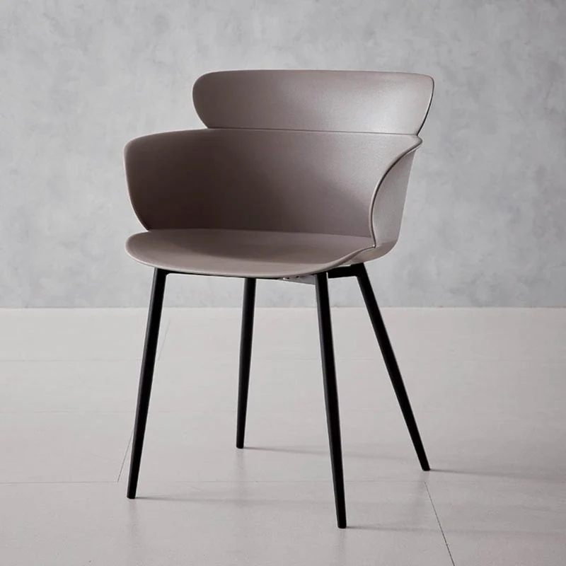 Set de 2 Sillas Miami con Brazos, Color Taupe, con Espaldar y Diseño Moderno