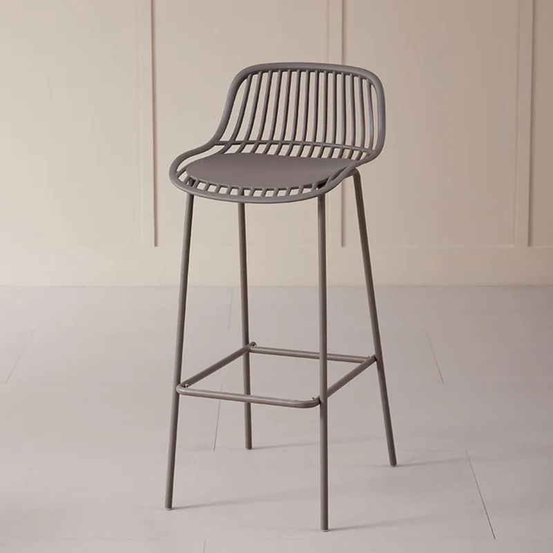 Set de 4 Sillas para Bar Tulum, Color Taupe, Diseño Moderno
