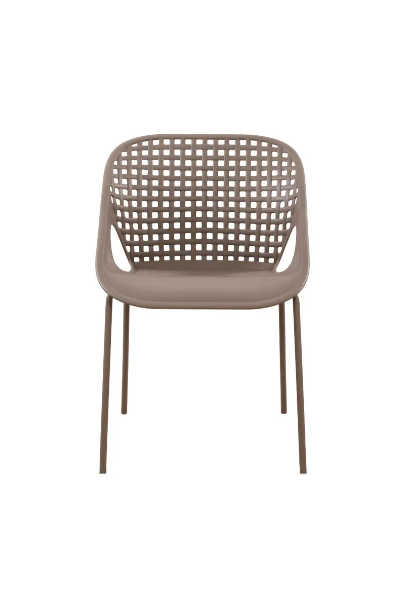 Set de 2 Sillas Senit con Brazos, Color Taupe, con Espaldar y Diseño Moderno