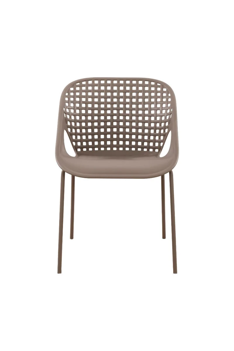 Set de 2 Sillas Senit con Brazos, Color Taupe, con Espaldar y Diseño Moderno