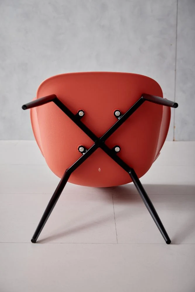 Set de 2 Sillas Miami con Brazos, Color Rojo, con Espaldar y Diseño Moderno