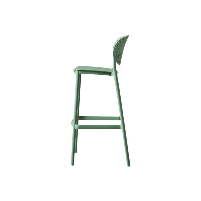 Set de 2 Sillas para Bar Río, Color Verde Olivo, Diseño Moderno