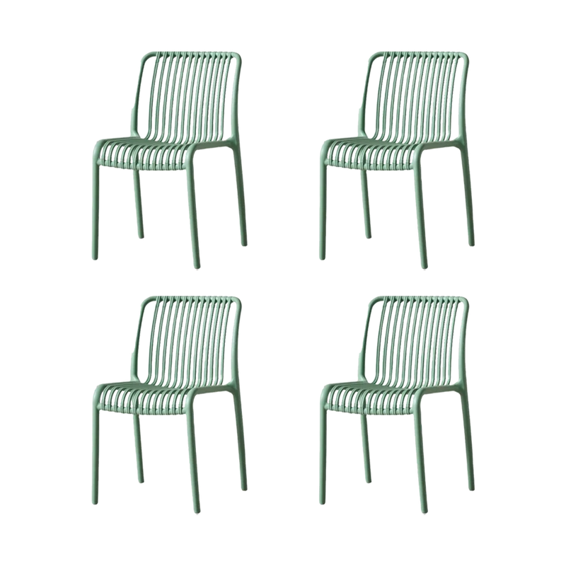 Set de 4 Sillas Terra, Color Verde Olivo, con Espaldar