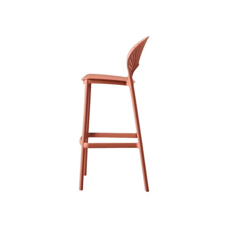 Set de 2 Sillas para Bar Paraíso, Color Terracota, Diseño Moderno