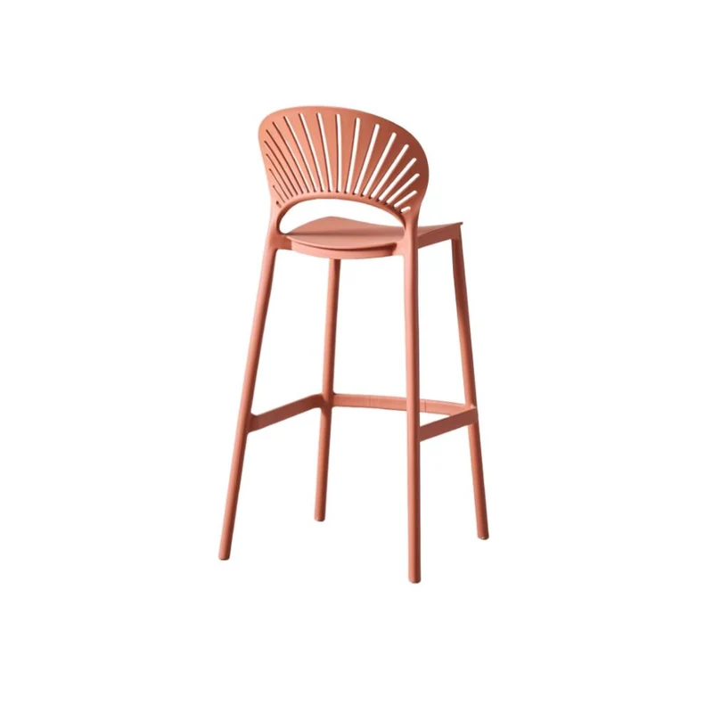Set de 2 Sillas para Bar Paraíso, Color Terracota, Diseño Moderno
